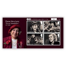 Foglio Miniatura EuroPhilEx Edizione Limitata Dame Vera Lynn di Royal Mail