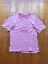 Giorgio Armani - Early 1980's Golden Eagle Print two bottons t shirt