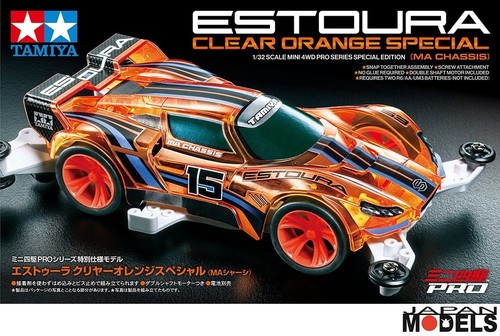 Mini 4wd estoura clear orange - mini,