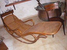Chaise longue a dondolo Thonet