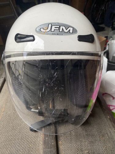 Casco jet jfm colore bianco - casco,