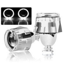 2x 2.5 Pollici Bi-Xeno Faro Proiettore Lenti Hi/Lo Beam H7 H4 Lente Auto