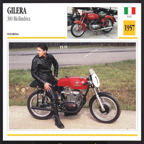 1957 gilera 300cc bicilindrica - gilera,
