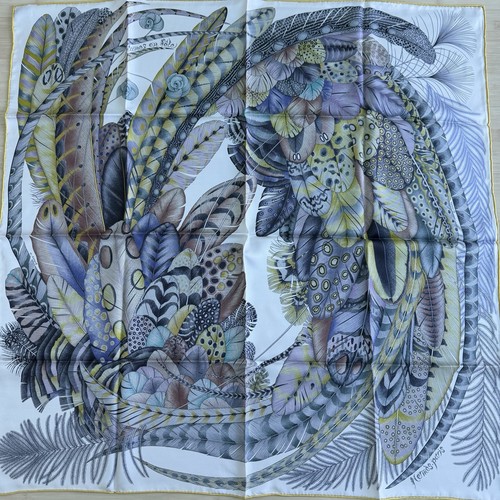 Foulard carré hermes soie - 90,