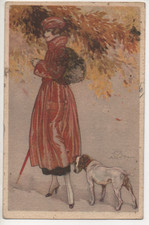 TERZI ALEARDO -DONNA CON CANE