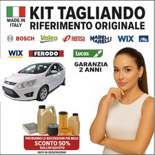 kit filtri Ford C-Max II 1.6 TDCi 115cv 85kW 4 Filtri + 4Lt Olio 5W30 A5