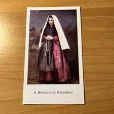 FIGURINA SANTINO CON PREGHIERA CHIESA S. BERNADETTE SOUBIROUS 