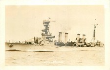 Cartolina RPPC nave militare