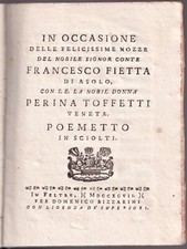 1797 feltre fabris nozze - 1797, g.