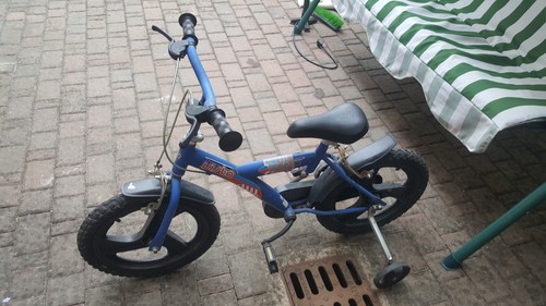 Bicicletta bambino blu - , vista