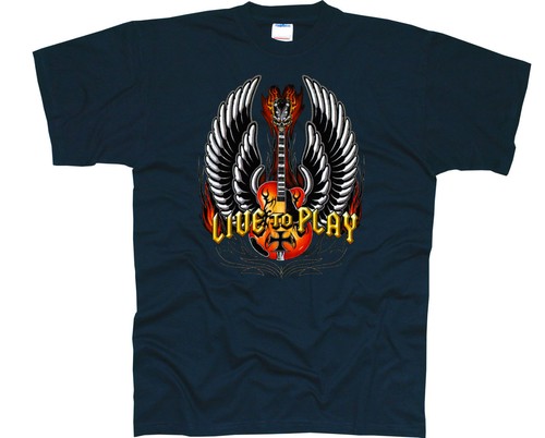 Maglietta chitarra rock heavy - chitarra,