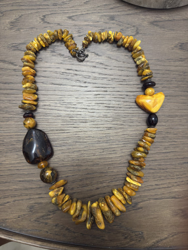 Collana ambra baltica - ambra,