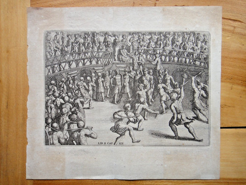 Xvii secolo incisione estratta - xvii, secolo-incisione
