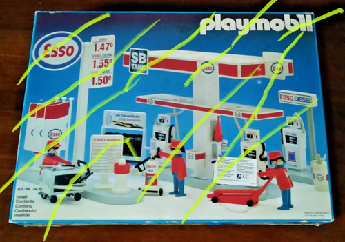 Playmobil 3439 esso stazione - playmobil,