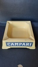 PORTACENERE CAMPARI Melammina Giallo anni 50-60 Modernariato posacenere vintage