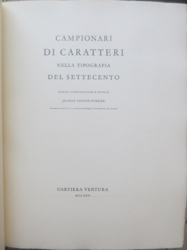 Campionari caratteri nella - caratteri,