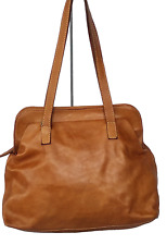 borsa donna VERA PELLE lavata vintage a spalla cuoio tracolla morbida