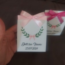 Scatoline Portaconfetti Personalizzata Laurea Bomboniere, ScatoleConfetti Laurea