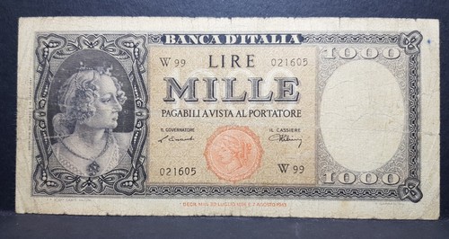 Banconota 1000 lire testina - lire,