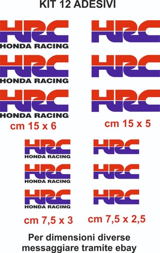 Adesivi honda hrc vinile - hrc,