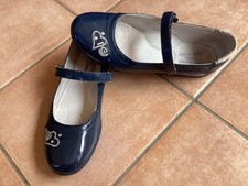 ballerine bimba n 34 di vera pelle verniciata blu Nero Giardini