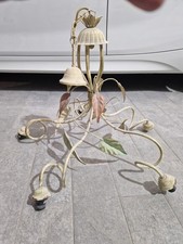 Lampadario in ferro battuto 5 luci  classico rustico country vintage