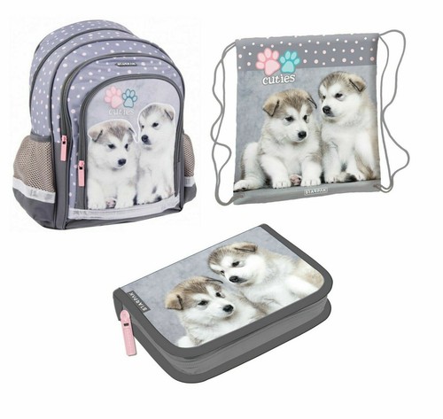3pezzi cane husky cucciolo - husky,