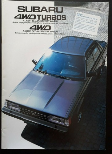 Brochure subaru 4x4 - brochure,