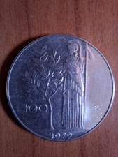 moneta 100 lire  italiane 1979