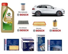 Kit Filtri Tagliando Bosch + Olio per Porsche Cayenne ( 92A ) 3.0 Diesel