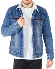 Giacca Jean Nuovo Cappotto Pellicola Sherpa Denim Sherpa Maniche Lunghe Bambini