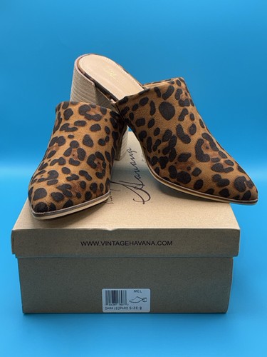Mules zoccoli vintage - vintage, havana