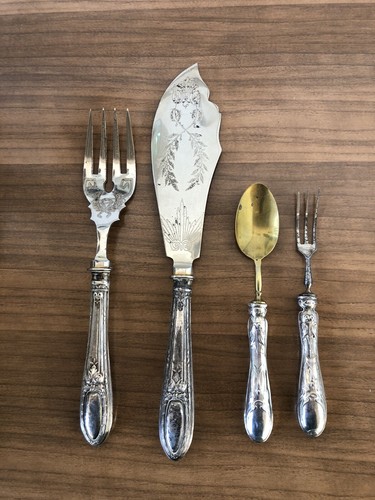 Set posate miste placcate - set,
