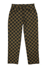 FENDI pantaloni scacchi logo
