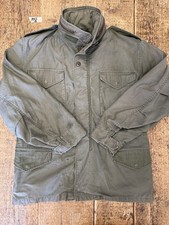 M-65 Giacca Jacket Cold Weather Workwear Made Usa Tg M Reg. Vintage Army OG 107