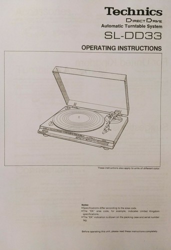 Technics dd33 impianto - sl-dd33,