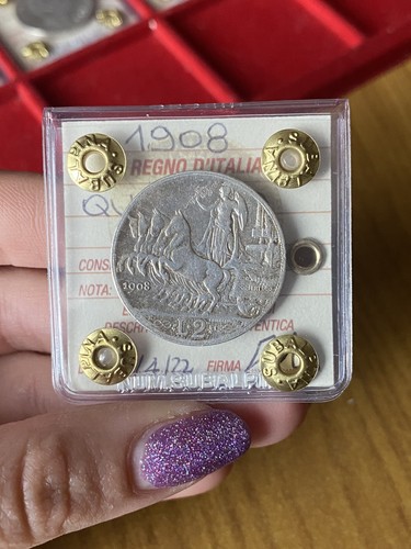 Moneta regno italia lire - moneta, 2