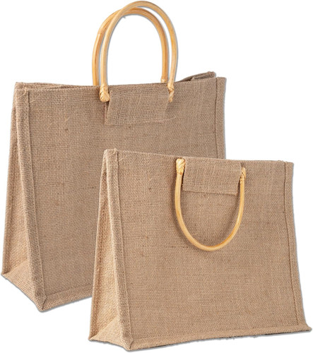 Borsa juta naturale con - borsa,