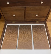 3X Vtg Italy 70s Marazzi Ombre Textured Wall Floor Rectangle Tiles 19.5cm x 9.6