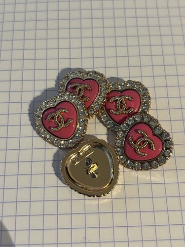 Boutons chanel vintage - chanel, coeur