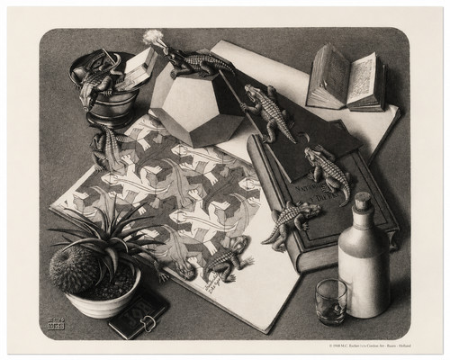 Escher rettili poster - m.c.,