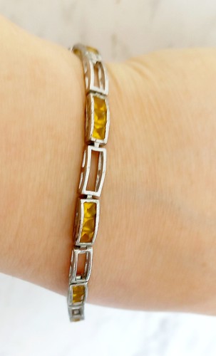 925 silver tennis bracelet - silver,