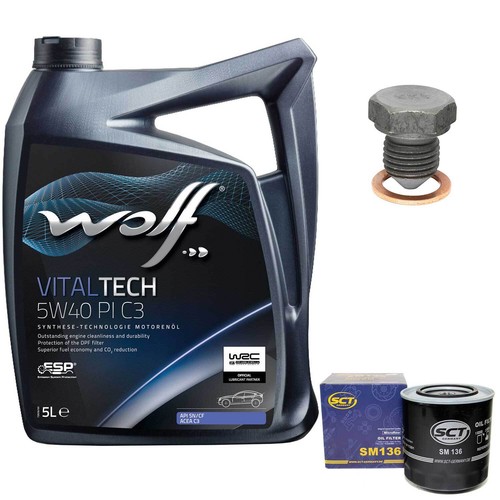 Kit olio motore - 5w40, 5