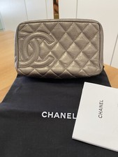 Chanel Pochette in pelle invecchiata, linea Cambon , colore bronzo cangiante