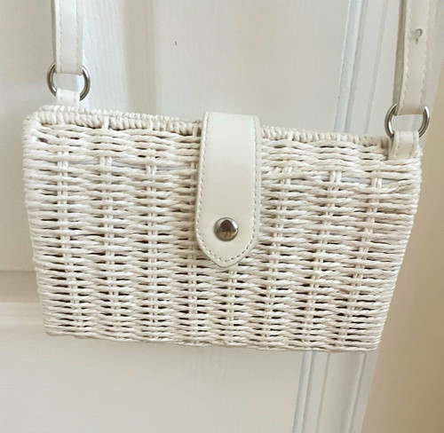 Borsa tracolla bianca - a,