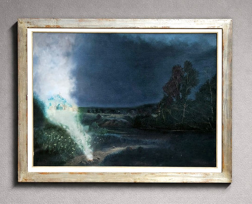 Quadro olio tela favati - olio,