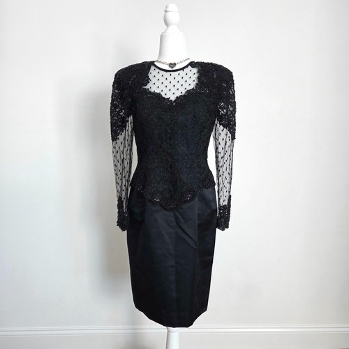 Abito vintage gotico nero