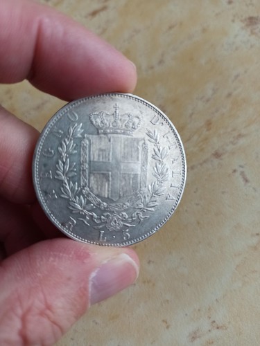 Lire 1877 roma - 5, qfdc