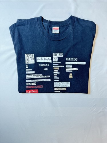 Shirt supreme cutouts nera - t-shirt,
