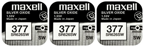 Maxell 377 pila batteria - x,